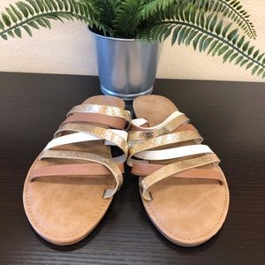 Sunny Feet Shoes Women’s Slip-On Flat Slide Sandal